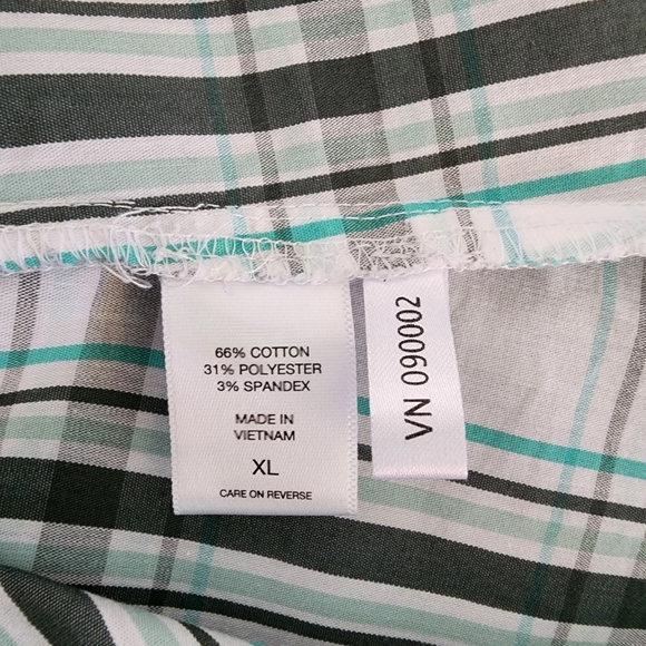 7th Avenue New York & Company size XL button up plaid shirt - Picture 3 of 4